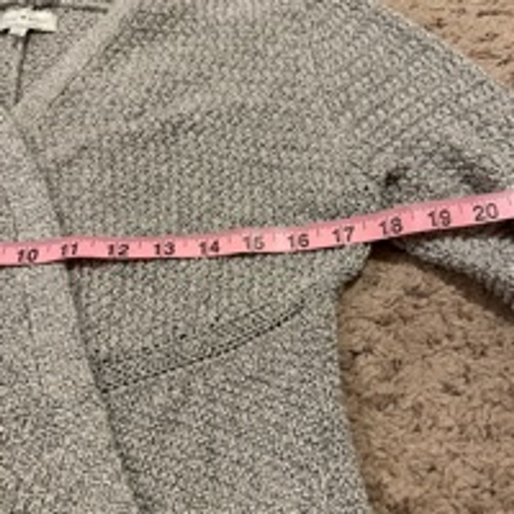 Women's Lucky Brand Gray Wrap Cardigan Size L - Picture 3 of 7